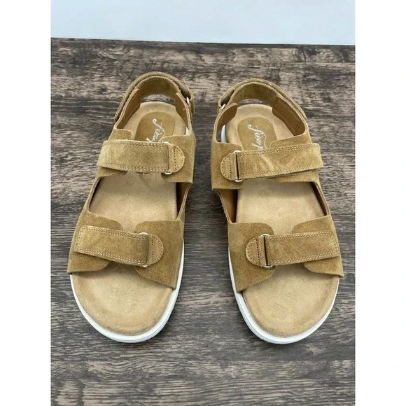 Free People New Moon Suede Open Toe Sandals - Picture 2 of 10